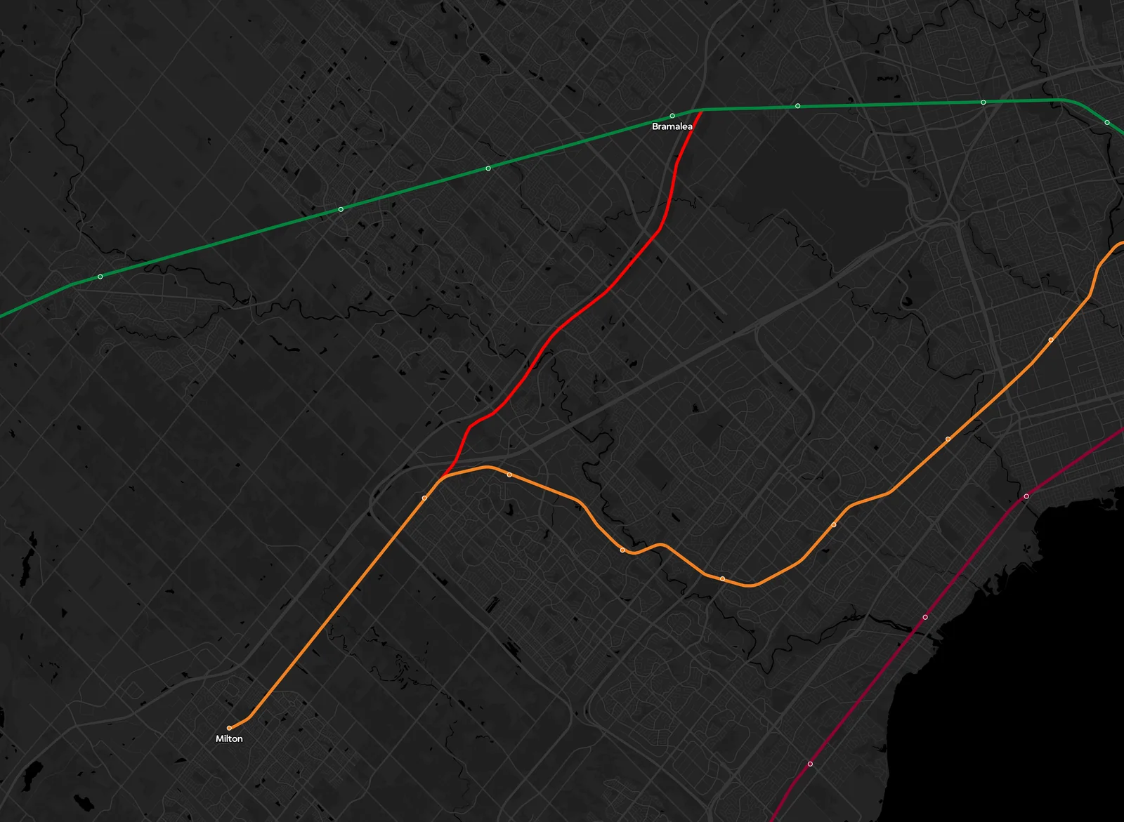 The Missing Link plan (in red). Source - Own Work